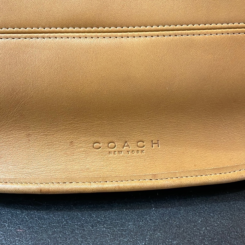 Coach Tan Leather Shoulder Bag - Picture 6 of 16